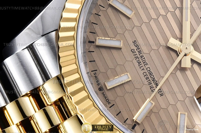 0517 RDJ0450A – DJ 36mm Jub Flt 904L YG SS P-Gold Stk VSF VS Comfortable 764